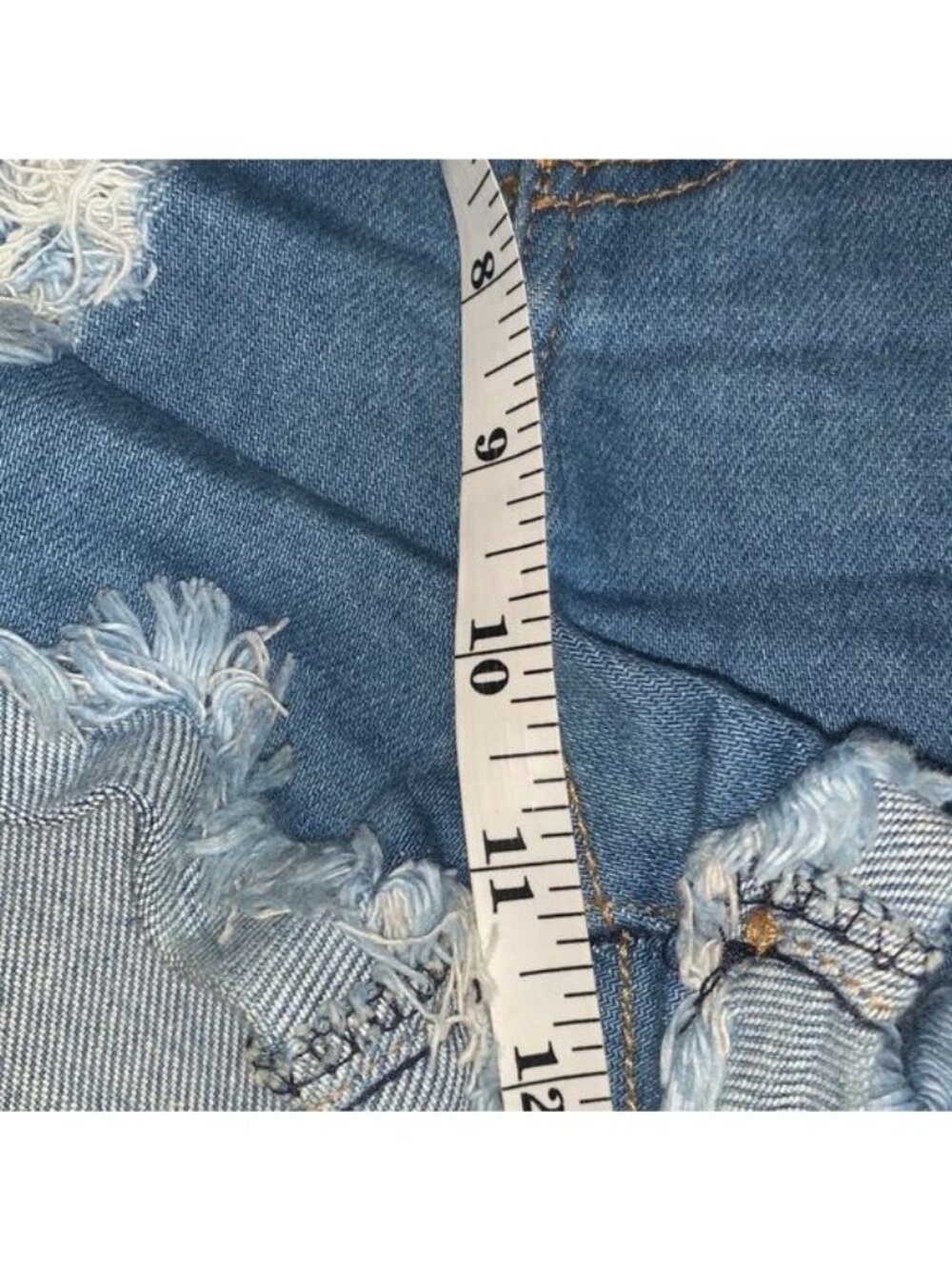 Vibrant M.I.U Distressed Cutoff Denim Shorts Size M - Picture 5 of 6